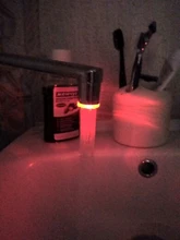 Grifo de agua con luz LED, accesorio de moda con cambio de color, cabezal de grifo de ducha, Sensor de presión de cocina, 7 Uds.