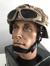 Casco rápido táctico militar, casco de combate de camuflaje, gafas especiales