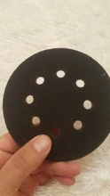 Almohadilla de interfaz de esponja suave de 8 agujeros para lijado, discos de lijado de gancho y bucle para pulido de superficie irregular, 5 pulgadas (125mm), 2 uds.