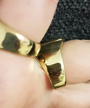 Anillo con letras de A-Z huecas para mujer, anillo con apertura ajustable iniciales del nombre, alfabeto, fiesta femenina, joyería ancha y gruesa