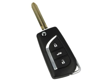 Remote Key shell 3 buttons with blade TOY43 battery on without Transponder chip for Lexus Toyota Auris Corolla Avensis
Remote Key shell 3 buttons with blade TOY43 battery on without Transponder chip for Lexus Toyota Auris Corolla Avensis