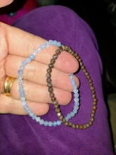 Mini pulsera de energía de 4mm para hombre y mujer, cuentas de piedra Natural, pulsera curativa de Yoga, joyería