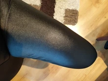 Pantalones de lápiz de cintura alta XL-5XL de talla grande para mujer, pantalones largos de piel sintética de PU, pantalones ajustados elásticos sexis informales