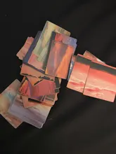 Mohamm-pegatinas en caja de estilo de vida para chica, pegatinas escamas de decoración de flores, libro de paisaje Ins, regalo escolar, 45 Uds.