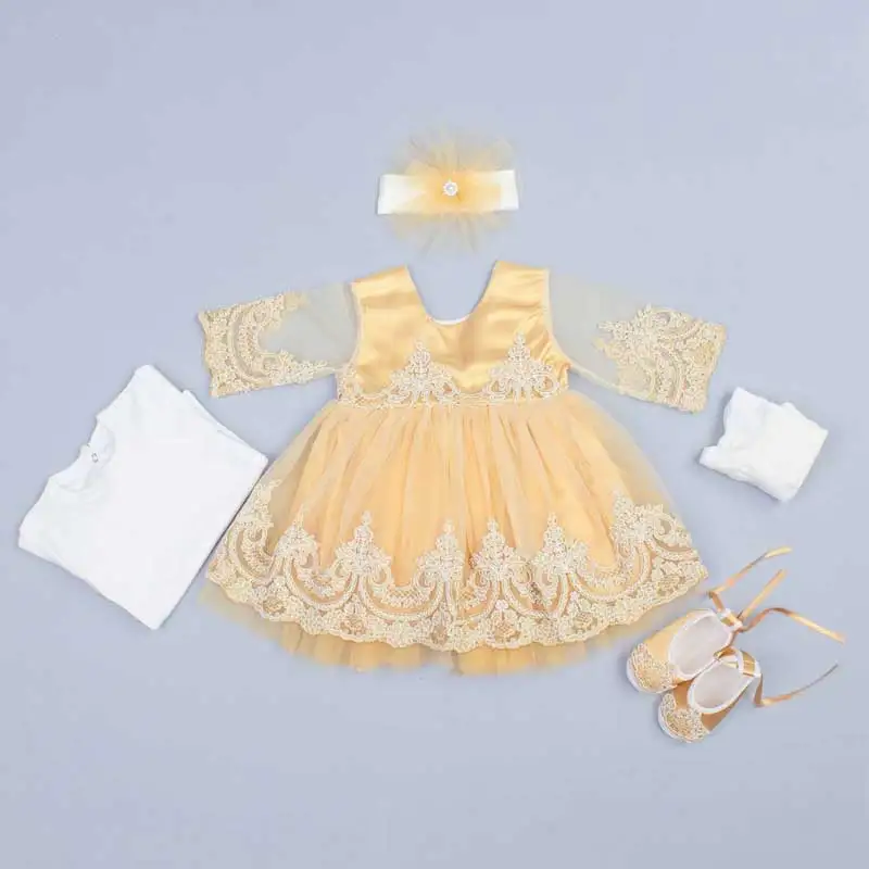 Yellow Newborn Dress Clothing Baby Girl Suit Evening Gown 5 Pcs Special Occasion Girl Babies Toddler Outfits Clothes Set Model
Yellow Newborn Dress Clothing Baby Girl Suit Evening Gown 5 Pcs Special Occasion Girl Babies Toddler Outfits Clothes Set Model