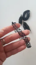 Gargantilla extensible de tatuaje para mujer, 4 unidades por lote, collar elástico Punk, regalo de boda