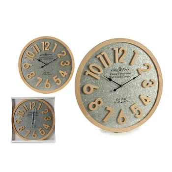 Wall Clock Gift Decor Silver Wood (3,5 x 60 x 60 cm)
Wall Clock Gift Decor Silver Wood (3,5 x 60 x 60 cm)