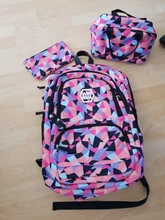 Conjunto de mochilas impermeables para niños, morral escolar para niñas, 3 uds.