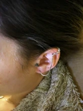 De calidad superior 4/6MM AAA Cezch de Chic de pendiente para trago para las mujeres Clip no perforante pendiente oreja 2021 también anillo de la nariz