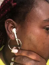 Pendientes Red Hip-hop Street, Hip Hop, forma de gancho, pendientes de acero de titanio, gancho, pendientes redondos