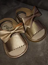 Zapatos de princesa con lazo para bebés y niños, sandalias de goma antideslizantes, de PU, talla 0-18M, bonitos, novedad, verano, 2018