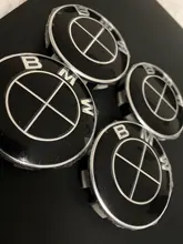 20 unids/lote 68mm 10 pines coche tapas de cubo de rueda llanta tapas cubre emblema insignia para bmw 1 3 5 7 X3 X5 M3 M5 36136783536