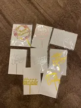 Pastel de acrilico feliz cumpleaños, decoración de pastel de cumpleaños, banderas para niños, adornos de pastel de fiesta, Baby Shower