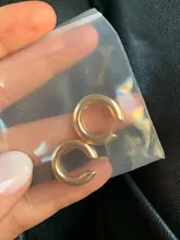 Pendientes bohemios de cristal para mujer, Multicolor, en forma de C, sin perforaciones, pequeños, para novia, boda, Clip, joyería