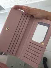 Cartera con borlas para Mujer, billetera largo lindo de cuero con borlas, monedero con cremallera, 2020