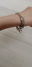 Pulsera con forma de llave de corona antigua para mujer, Original, abalorio de 6 colores, cuentas de cristal, pulsera y brazalete, regalos de joyería DIY