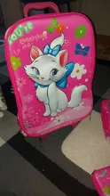 3 unids/set caliente de dibujos animados de los estudiantes cubierta de carrito niños encantadores subir escaleras equipaje 3D EVA estéreo maleta lápiz infantil caja de regalo