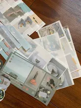 Mr.paper, 4 diseños, 40 unidades por lote, pegatinas Vintage de raya Simple de bolsillo, cinta decorativa, pegatinas para Scrapbooking, Bullet, diario, Deco