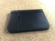 Tarjetero de cuero para hombre y mujer, billetera plegable para tarjetas de identificación y de crédito, cubierta de viaje para pasaporte de negocios Vintage