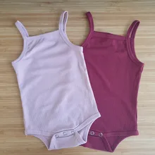 Body liso sin mangas para niña recién nacida, body para bebé