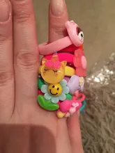 10 unids/set lindo bebé banda de pelo de dibujos animados de los niños Pelo elástico cuerdas gorras de goma Haarband bebé accesorios para el pelo