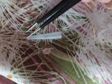 Pinzas de Clavo recto de 2 cabezales con Cabezal de presión de silicona, para Pegatinas 3D, diamantes de imitación, pegatinas de agua, herramientas de Metal para uñas, 1 unidad