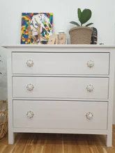 tiradores para armarios y cajones latón manijas de muebles Shell Simple nórdicos Pastoral armario tiradores de tocador armario gabinete de cajón redondo colorido tira