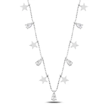Angemiel 925 Silver Drop Zircon Cubic Zirconia Dangle Necklace-Rhodium Plated
Angemiel 925 Silver Drop Zircon Cubic Zirconia Dangle Necklace-Rhodium Plated