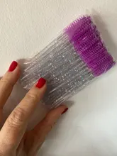 Pinceles para rímel desechables, varitas aplicadores con cepillo redondeado para maquillaje y extensiones de pestañas, pinceles cosméticos, accesorios de maquillaje