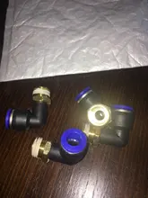 PL pneumatic connector 4mm-12mm hose OD 1/8 1/4 3/8 1/2 male pneumatic thread tube