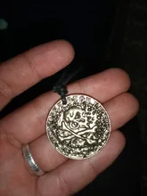 Collar con colgante de monedas de oro y calavera para hombre, cadena de cuerda de cuero, 4 unidades