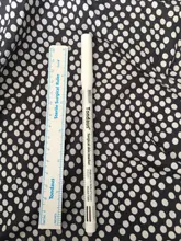 Marcador de piel para tatuaje de cejas, accesorios de herramienta, tatuaje con rotulador de Regla de medición, posición de Microblading, blanco, 1 Uds.