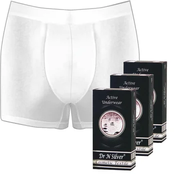 Dr N Silver FOR MAN BOXER With Silver Particless, Anti bacterial, Anti-fungal, Healthy, 85 of Cotton, Comfortable, Underwear
Dr N Silver FOR MAN BOXER With Silver Particless, Anti bacterial, Anti-fungal, Healthy, 85 of Cotton, Comfortable, Underwear