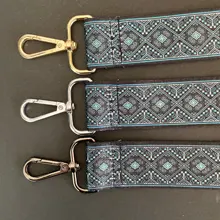 HJKL-Correa de nailon/algodón para bolso de mujer, accesorios de bandolera de hombro, correas de regalo bordadas ajustables