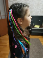 Bandas de goma de estilo coreano para niños, trenzas multicolores, cintas elásticas para el pelo, accesorios bonitos para el pelo, 1 ud.