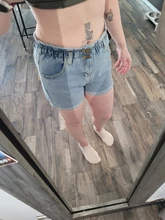 Pantalones cortos vaqueros de estilo coreano para mujer, Shorts de cintura elástica alta, holgados de talla grande, pantalón corto de pierna ancha