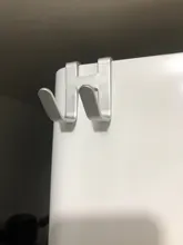 Gancho de aluminio para puerta en forma de H, colgador colgante para baño y cocina, bolsa de toalla de ducha, accesorios organizadores, 1 Uds.