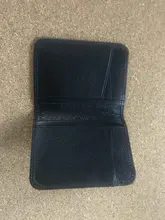 Tarjetero de cuero para hombre y mujer, billetera plegable para tarjetas de identificación y de crédito, cubierta de viaje para pasaporte de negocios Vintage