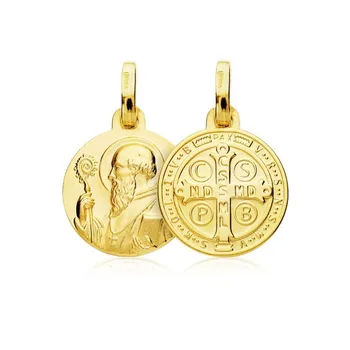 Medal 9k gold scapular 12mm. San Benito round
Medal 9k gold scapular 12mm. San Benito round