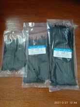 Juego de cables de nailon de autosujeción, conjunto de tirantes de plástico, 3x300, 3x100, 4x150, MRO, suministro Industrial, sujetadores y Cable de Hardware, 200 Uds.