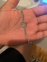 Caraquet-tobillera de mariposa de cristal con diamantes para mujer, pulsera de tobillo con cadena ostentosa de diamantes de imitación, joyería para playa y pies descalzos para mujer 2021