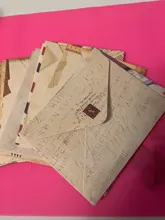 Lote de 12 unidades de sobres de papel Kraft clásico, Mini sobres de Estilo Vintage europeo para tarjetas, regalo para álbumes de recortes