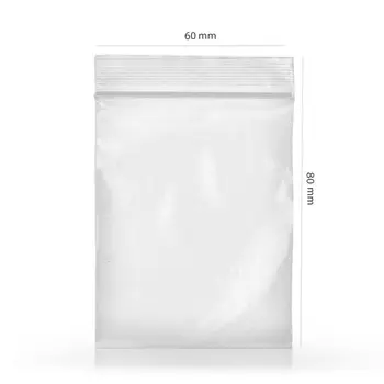 Airtight transparent plastic bags with self-closing | 60x80mm | 100 PCs ---ZIP-lock, multipurpose
Airtight transparent plastic bags with self-closing | 60x80mm | 100 PCs ---ZIP-lock, multipurpose