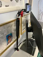 Tripod Magic Arm with Dual Ballhead Articulating 1/4'' Screw Universal Camera Video Monitor