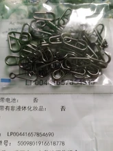 Rompin-Anillos ovalados de división ovalada de acero inoxidable, surtido de señuelos giratorios, emerillones de pesca, Conector de aparejos de 16, 18 y 21mm, 50 unids/lote