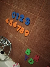 36 unids/set alfanumérica carta baño rompecabezas EVA niños bebé juguetes educativos niños baño divertido juguete SA879195