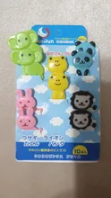 1 paquete Mini Animal granja Tenedor de caricaturas fruta Pick Sign Bento Lunches fiesta Decoración