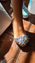 Zapatos de piel de diamante con brillo cristalino de Cenicienta para niña, calzado individual de princesa para rendimiento, tacones altos