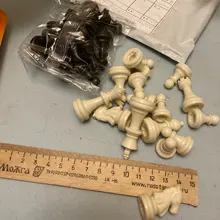 Juego de ajedrez de plástico de 32 Uds. Con altura de rey 49/64/75/95mm, juego de ajedrez estándar Medieval para juegos de viaje IA13