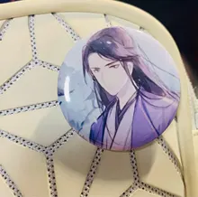 Bolsa de Metal de dibujos animados, broche de placa con pantalla de Anime, Mo Bao Zu Shi, regalo de colección